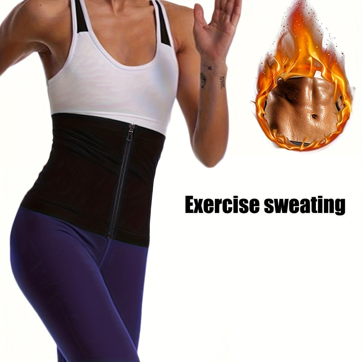 Women's Waist Trainer Shaper Sauna Sweat Belt Waist Trimmer