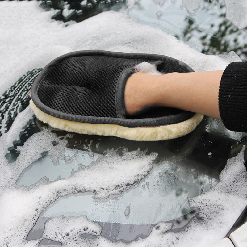 Car Brush Cleaner - Soft Gloves for Car Cleaning, 15*24cm