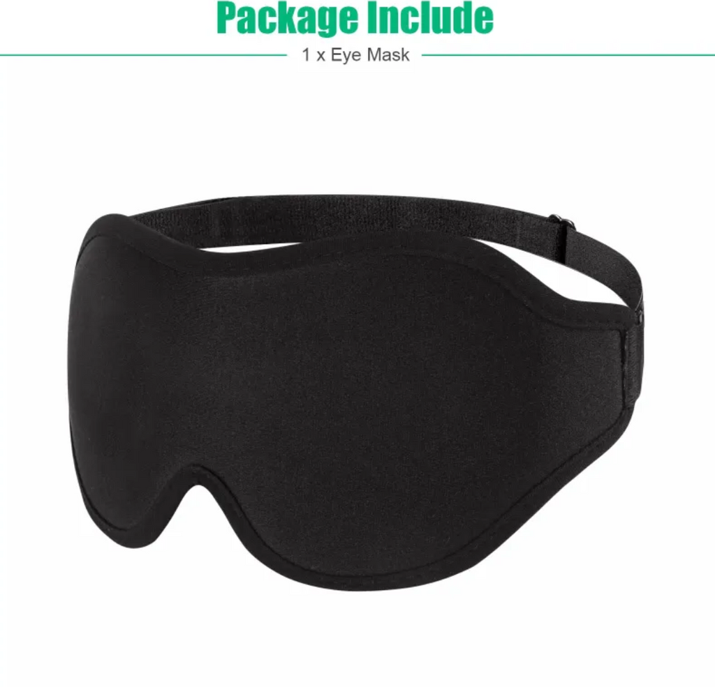 3D Contour Silk Sleep Mask – Zero Eye Pressure Travel Eye Mask