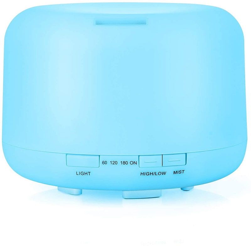 Color Changing Aromatherapy Diffuser With Remote | 500ml | 7 LED Colors