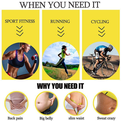 Women's Waist Trainer Shaper Sauna Sweat Belt Waist Trimmer