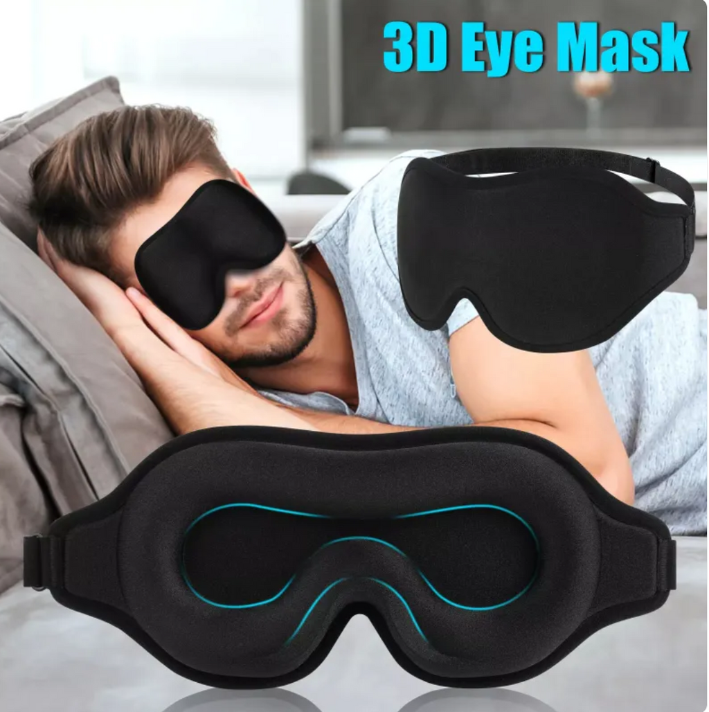 3D Contour Silk Sleep Mask – Zero Eye Pressure Travel Eye Mask