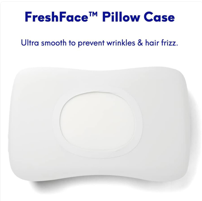 Ergonomic Memory Foam Pillow – Ice Silk Cover for Side & Back Sleepers