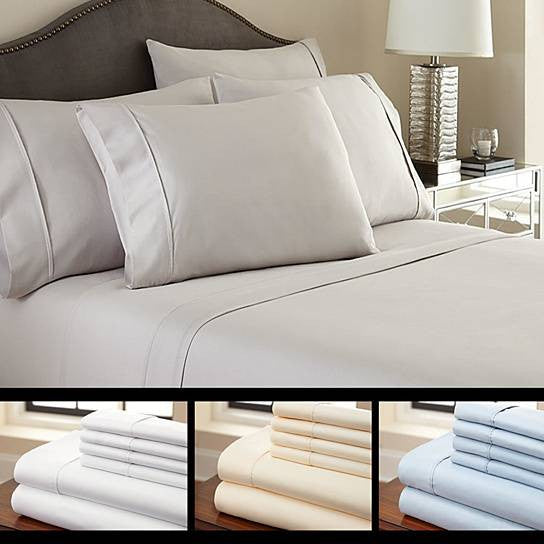 6-Piece Luxury Bamboo Bed Sheet Set — Deep Pocket | All-Season Comfort | 12 Colors