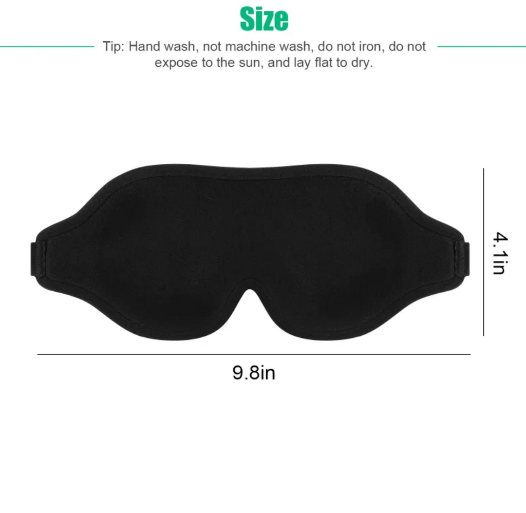 3D Contour Silk Sleep Mask – Zero Eye Pressure Travel Eye Mask