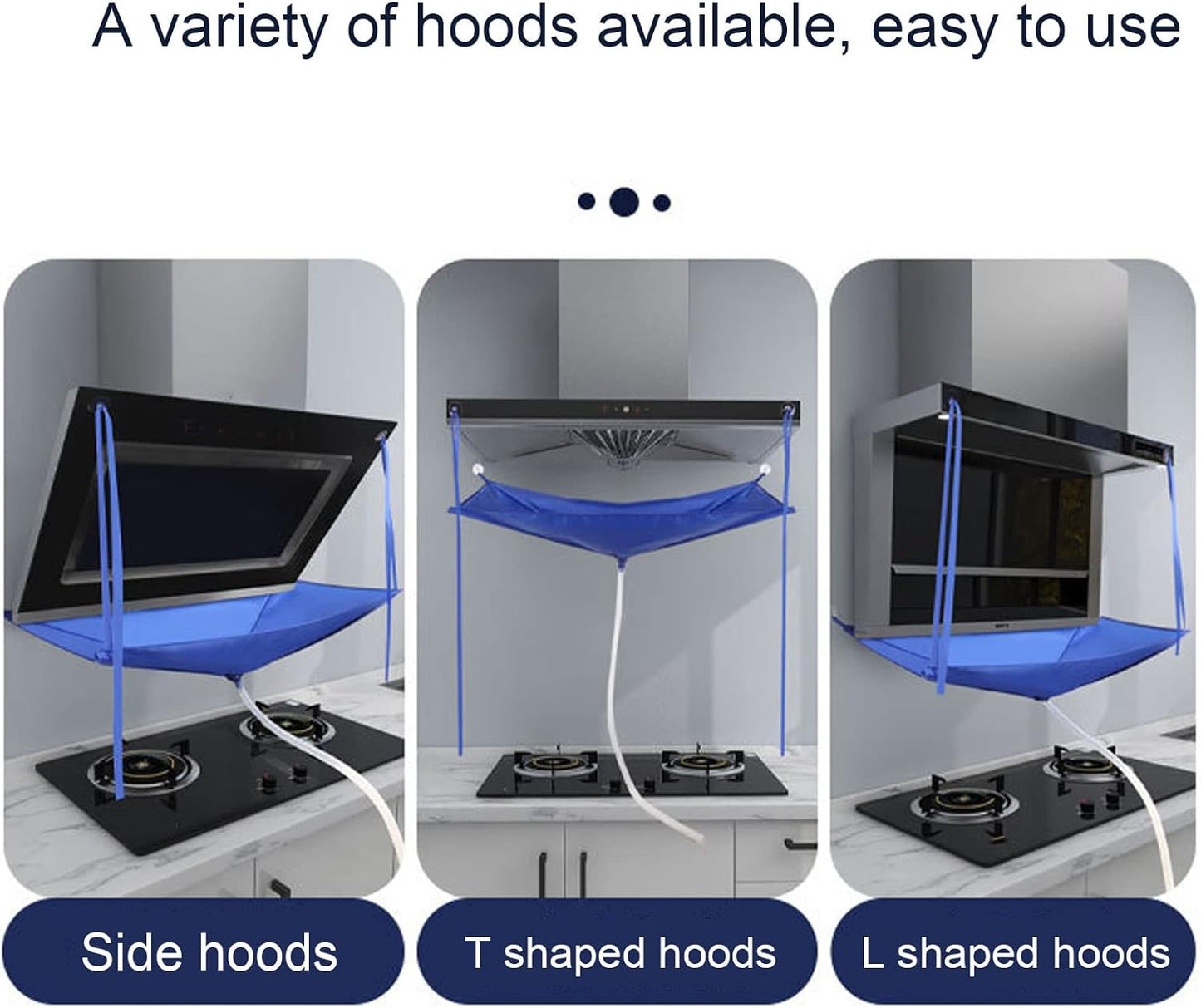 Bolsa impermeable reutilizable para limpieza de campana extractora