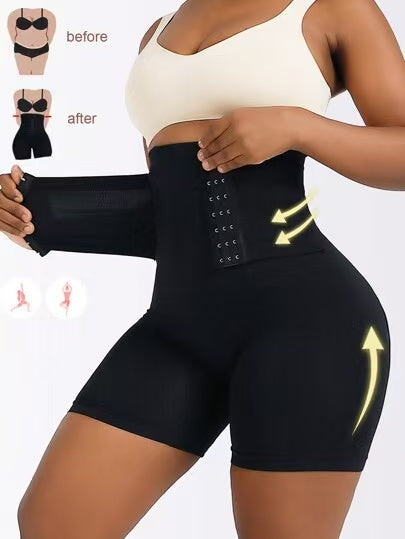 Braga faja reductora con control de abdomen y cintura alta negro XL/XXL
