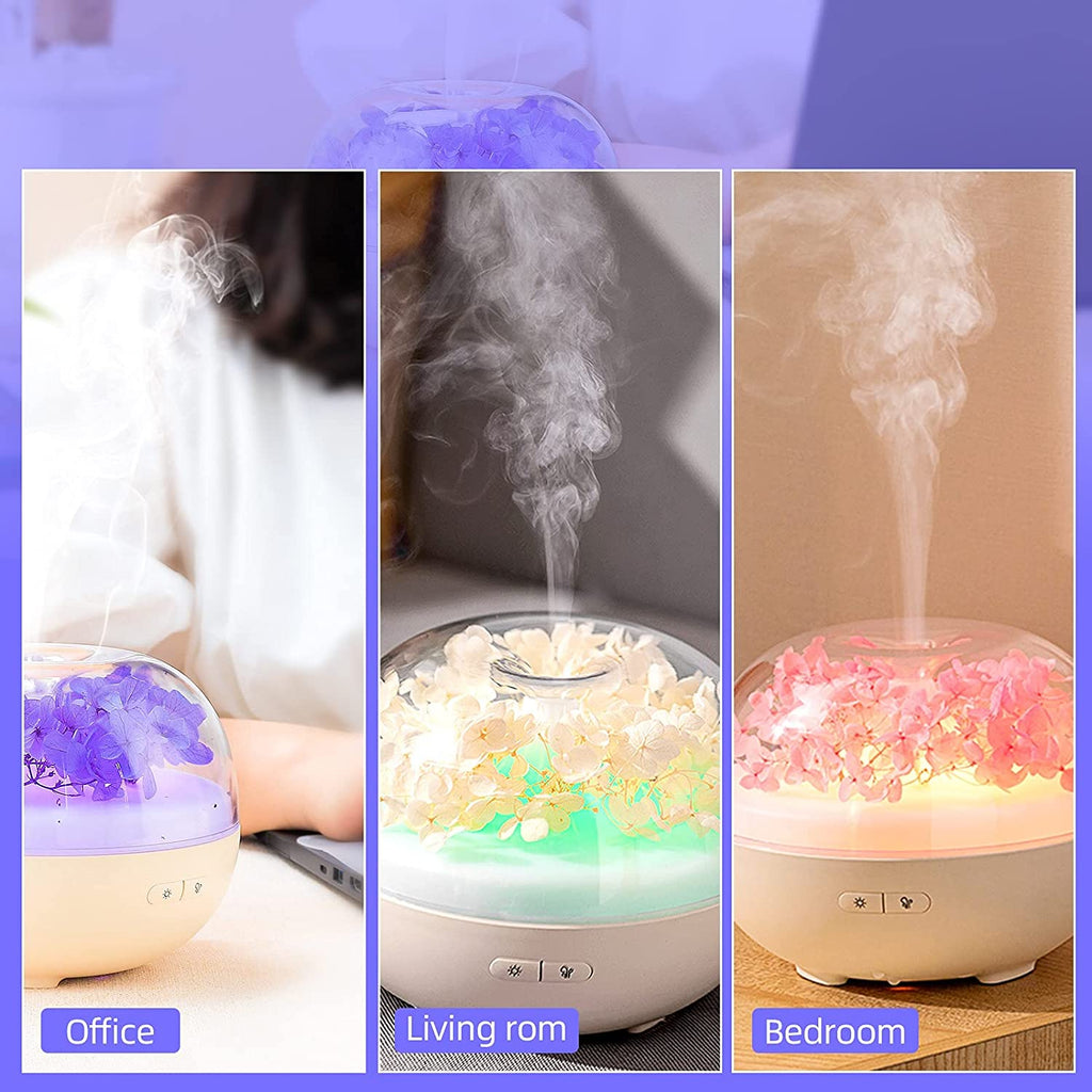 Eternal Flower Aromatherapy Diffuser | Sleep Mode | Ultra-Quiet 36dB