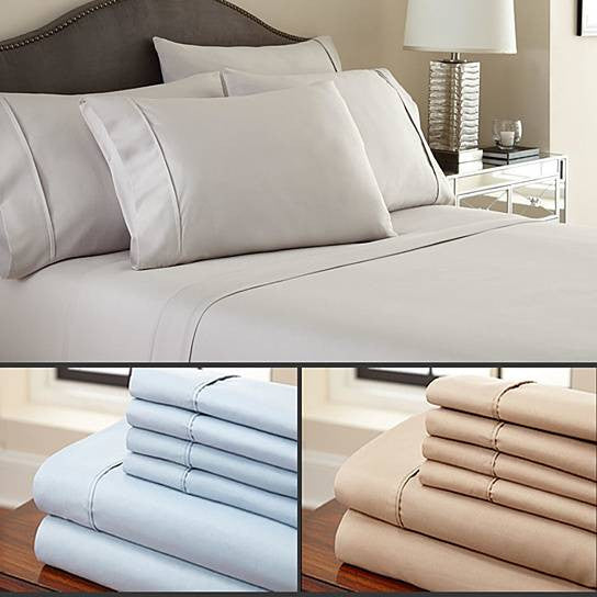 6-Piece Luxury Bamboo Bed Sheet Set — Deep Pocket | All-Season Comfort | 12 Colors