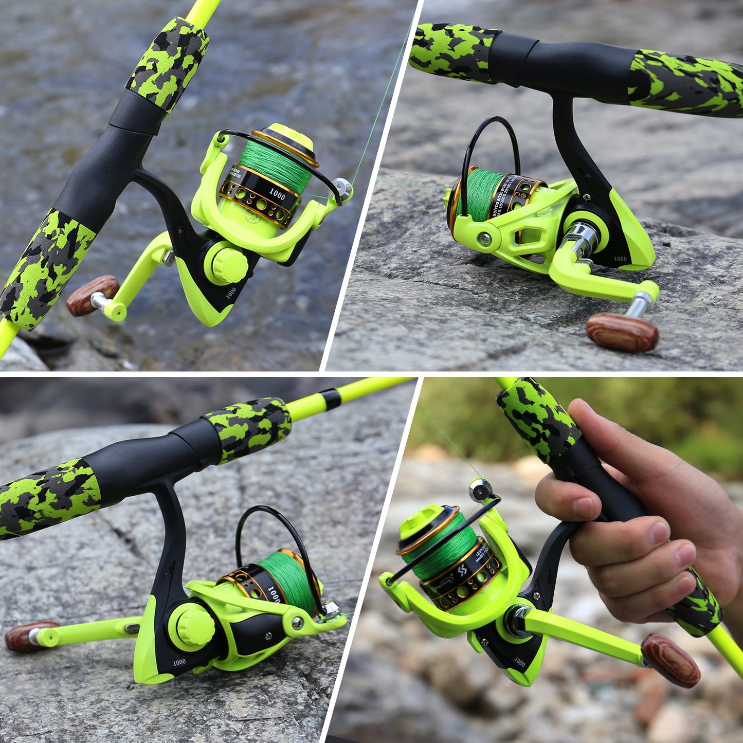 Sougayilang Fishing Rod Set Travel Fishing Combo