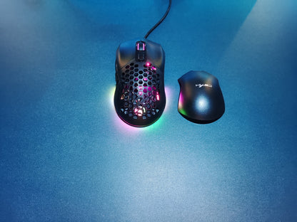 HXSJ New USB Wired Game Mouse RGB Backlit Braid 7200DPI Adjustable Back Cover Replaceable Home Optical Mouse