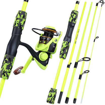 Sougayilang Fishing Rod Set Travel Fishing Combo