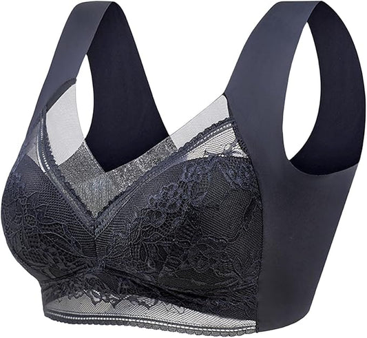 Sujetador sin costuras Push Up negro ( talla 2L= L españa)